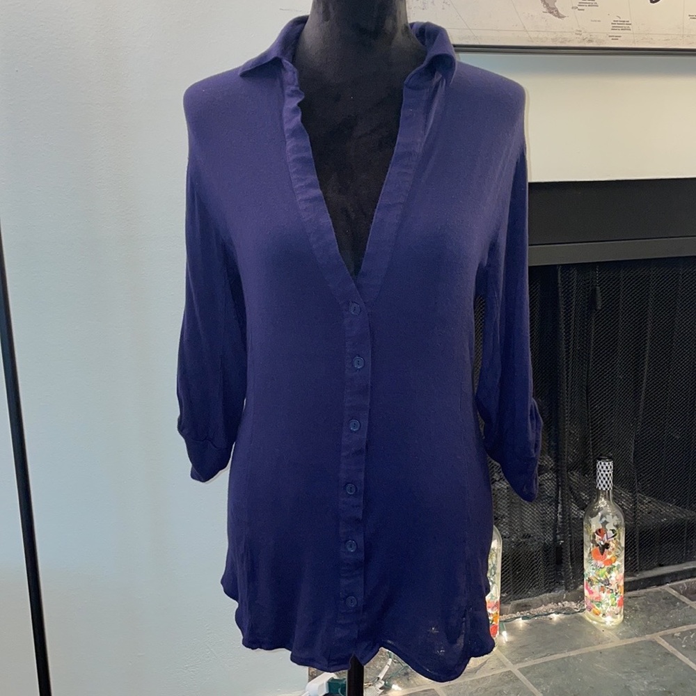 Dark blue long sleeved shirt